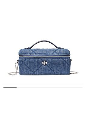 New with Tags, Tory Burch Kira Diamond Quilted Vanity Case